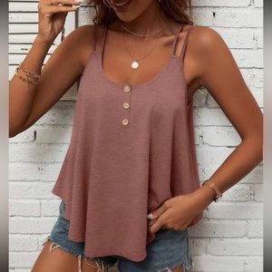 🌟3/$20 Shein | Cami Top Button Detail NEW